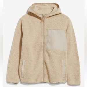 Old navy cream Sherpa zip up jacket